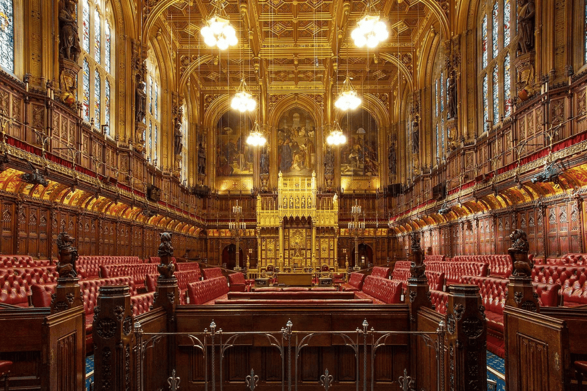 Intérieur du Parlement britannique